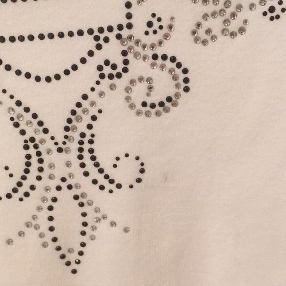 Harley Davidson Embellished Bling Dallas Biker's Motorcycle V-Neck T Shirt Top - Picture 6 of 8